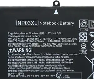 43Wh NP03XL battery for HP Envy X360 15-U010DX 15-U111DX Pavilion X360