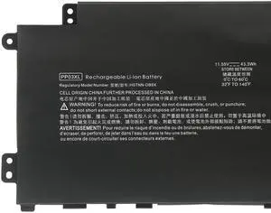 43.3Wh PP03XL battery for HP Pavilion 13-BB 14-DV 14-DK