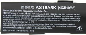 41.4Wh AS16A5K for Acer  Aspire E15 E5-553 E5-553G E5-575 E5-575G F15 F5-573