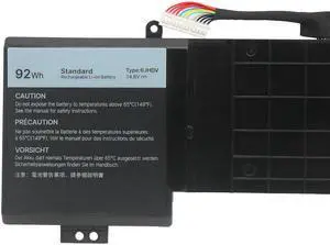 92Wh  6JHDV for dell Alienware 17 R2 R3 ALW17ED ALW17ER