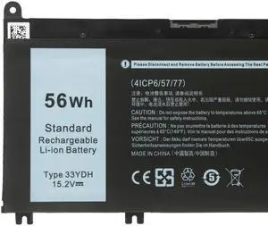 56Wh 33YDH battery for dell Latitude 3380 3480 3490 3590 3580 Inspiron 15 17 7000