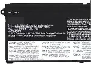 71WH L21M4PD8 battery for Lenovo ThinkBook 16 G4+ IAP ARA 2022
