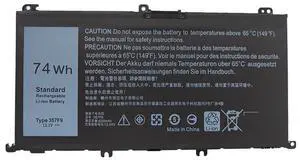 357F9 Replacement Battery for Dell Inspiron 15 7559 7567 7000 Series | 11.1V 74Wh 6330mAh Li-Polymer | Compatible with 00GFJ6 0357F9 P57F001 | 2-Year Warranty