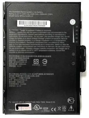 BP3S1P2100S-01 Battery for Getac V110 Rugged Notebook | 24Wh 11.1V | Replaces 441142000003 | Fully Rugged Tablet/Laptop