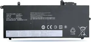 Replacement Laptop Battery for Lenovo L17C6P71 (11.4V 48Wh 4220mAh) ThinkPad X280 Series L17L6P71 L17M6P71 SB10K97617 SB10K97618 SB10K97619 01AV470 01AV471 01AV472