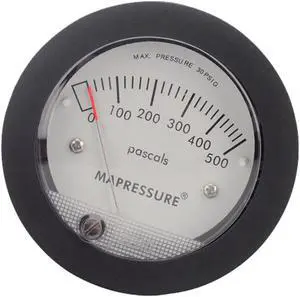 TE5000 Air Differential Pressure Gauge Mini Size Easy to Mounting Pointer Rated Pressure 0-500PA