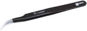 Best BST-205ESD Elbow Toughened Anti-Static Tweezers - BLACK 117MM