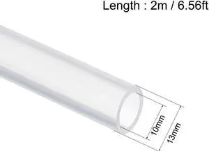 Silicone Tubing 10mm ID X 13mm OD 6.56ft 2m Flexible Silicon Rubber Tube Air Hose Pipe for Pump Transfer Clear