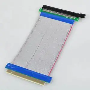 5* PCI-Express PCI-E 16X Riser Card Ribbon Extender Extension 19cm Cable