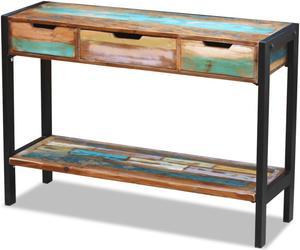 vidaXL Solid Reclaimed Wood Sideboard Side Console Table Highboard 3 Drawers