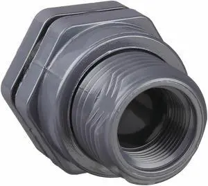 HAYWARD BFAS1010TES 1" PVC Bulkhead Fitting, EPDM