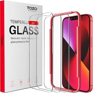 TOZO Compatible for iPhone 13 Mini Screen Protector 54 inch 3 Pack Premium Tempered Glass 026mm 9H Hardness 25D Film Easy Install