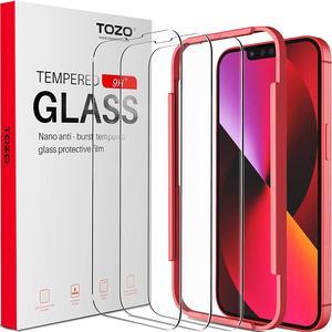 TOZO Compatible for iPhone 13 and Compatible for iPhone 13 Pro Screen Protector 61 inch 3 Pack Premium Tempered Glass 026mm 9H Hardness 25D Film Easy Install