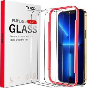 TOZO Compatible for iPhone 13 Pro Max Screen Protector 67 inch 3 Pack Premium Tempered Glass 026mm 9H Hardness 25D Film Easy Install