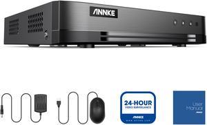 ANNKE  Upgraded 16-Channel 1080p Lite Hybrid H.265+ 5-in-1 DVR for 24/7 Security Surveillance,Simple DIY Installation