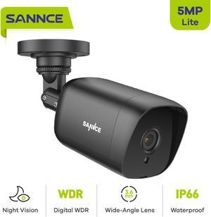 SANNCE 5MP Super HD Wired Analog CCTV AHD-HD Security Camera for DVR Security Camera System with Outdoor IP66 Waterproof 100 ft Night Vision