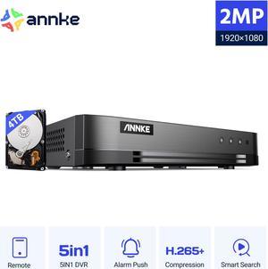 ANNKE Upgraded 16-Channel 5-in-1 1080p Lite Hybrid H.265+ Security Video Recorder,Remote Access,Customized Motion Detection Alerts, DVR Video Recorder for Security Camera System, 4TB Hard Drive
