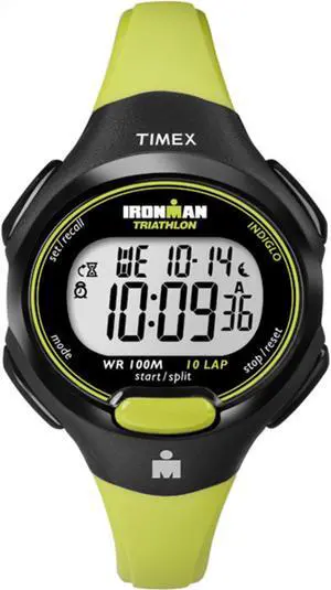 Timex Women's Ironman Essential 10 Mid-Size |Green| Sport Watch T5K527