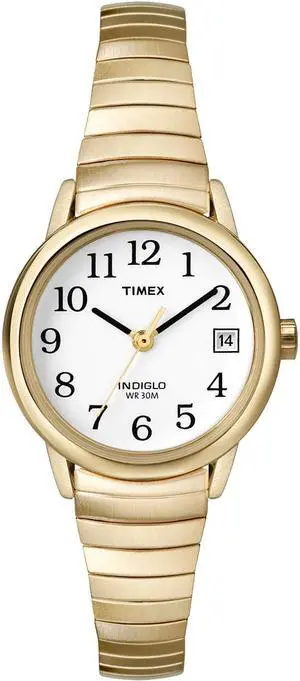 Timex Women's Easy Reader Gold-Tone Expansion Band Watch - T2H351