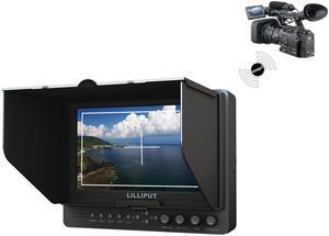 LILLIPUT 665/O/P/WH 7" Wireless HDMI Cameras Secondary Monitor with WHDI, HDMI Input & Output, YPbPr, component video, peaking functions, focus assistance ,Optimised for for DSLR & Full HD Camcorder
