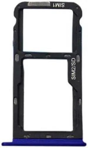 SIM Tray Holder SD Card Reader Slot Adapter for Meizu M5C (Blue)