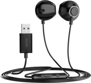 Delton 10E Stereo USB In-Ear Computer Headset with Microphone