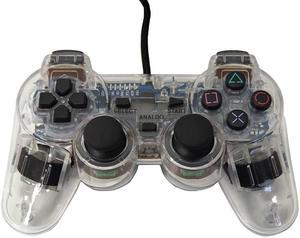 Transparent Clear White Controller for Playstation PS1 PS2 by Mars Devices