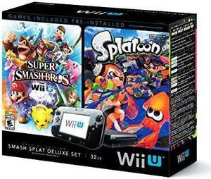 Wii U Super Smash Bros And Splatoon Bundle Special Edition Deluxe Set