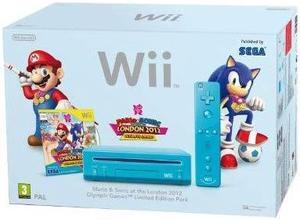 Nintendo Wii Console With Mario And Sonic Olympics 2012 Blue