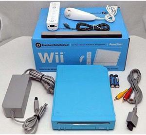 Nintendo Wii Limited Edition Blue Video Game Console Home System RVL-101 GameCube