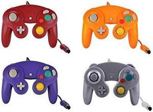 Lot Of 4 Orange Purple Red Silver Controllers For GC Wii Wii U Switch For GameCube