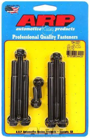 ARP 134-3201 LS1 LS2 Hex Water Pump Bolts w/thermostat Housing Bolts Kit