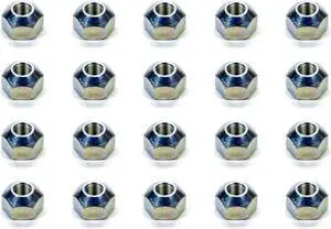 ALLSTAR Zinc Oxide Open End 12 mm x 1.25 Thread Lugnut 20 pc P/N 44103-20