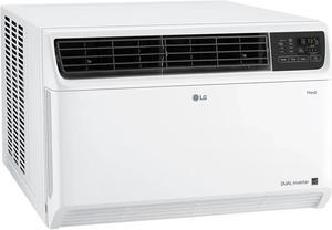 LG LW1822IVSM Smart Window Air Conditioner with 18000 BTU, 1000 sq. ft. Remote Control, DUAL Inverter Compressor, Quiet Operation in White
