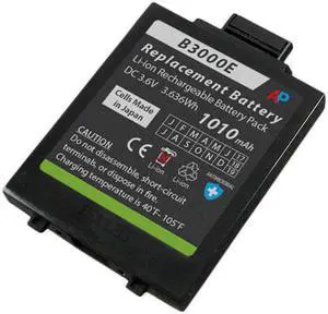 Extended capacity replacement battery for the Vocera Communications Badge B3000. 1010 mAh