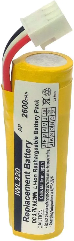 Replacement battery for Sagem Ingenico iWL220, iWL250, and iWL255 Credit and Debit Terminals. Lithium-ion, 3.7 Volt, 2600 mAh, Japanese Cells