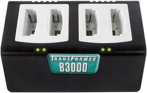 Transformer 4-Bay Battery Charger for Vocera B3000 batteries. Power Supply included
