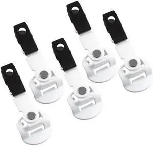 5 Pack: White Universal Clip for Vocera Communications Badge B3000. 230-01985