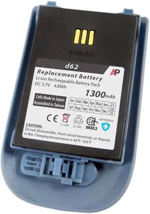 Replacement Battery for Ascom d62 Phone. 1300mAh