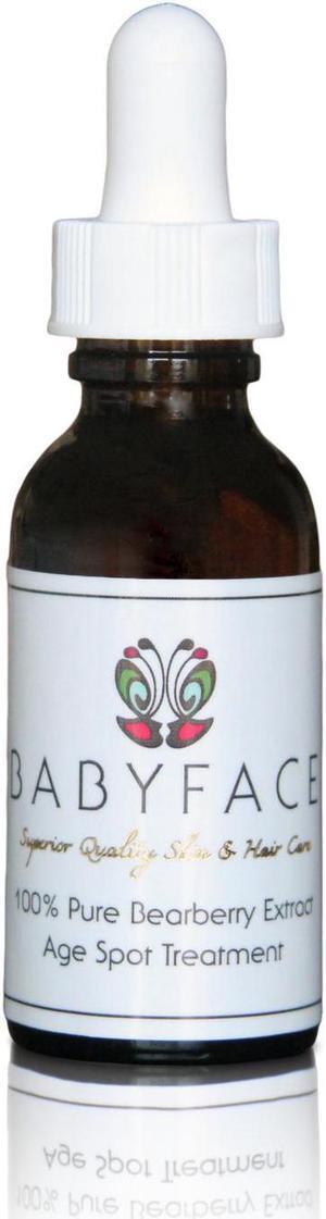 Babyface Pure Bearberry Extract (Arbutin) for Skin Lightening, 1.2 oz.