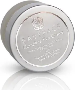 Babyface Complete Eye Cream w/ Caffeine, Haloxyl, Eyeliss, Matrixyl & Tranexamic Acid, 0.5 oz.