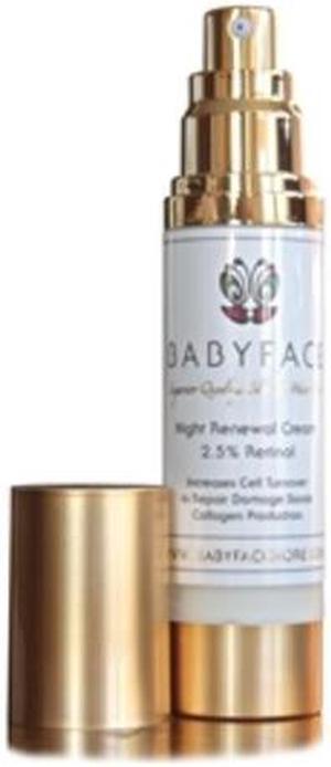 Babyface Night Renewal Cream, All-Trans Encapsulated Retinol, 1.8 oz.