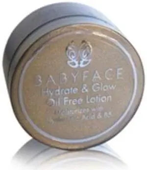 Babyface Oil Free Hydrate & Glow Hyaluronic Acid Gel Moisturizer, 5 oz.