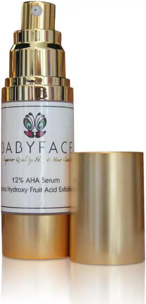 Babyface Extra Strength 12% AHA Serum with Hyaluronic Acid, 1.3 oz. Babyface Extra Strength 12% AHA Serum with Hyaluronic Acid, 1.3 oz.