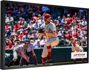 Apollo 75" Outdoor TV Enclosure For 70" -75" TVs - AE7570, UV Powdercoated aluminum, anti-glare safety glass, temperature controlled airflow, outdoor rated power cord, UL/CSA certified for safety