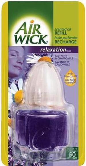 Air Wick Scented Oil Refill Relaxation Lavender & Chamomile 0.67oz Bottle Blue