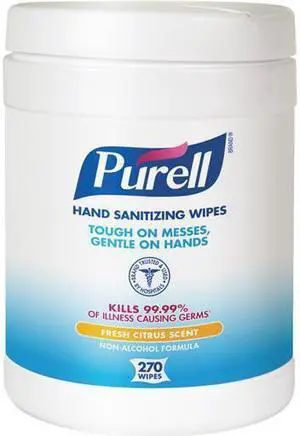 Go-Jo Ind. 270Ct Purell Wipes 9113-06 Unit: EACH