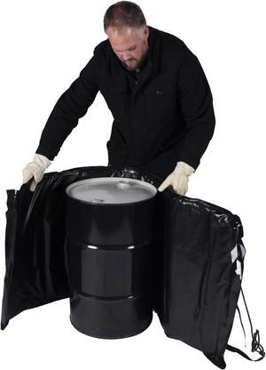 15 Gallon Drum Heater - Barrel Heater - Powerblanket BH15-RR - 15 Gallon Drum Heating Blanket - Grease Keg Heater - Grease Drum Heater