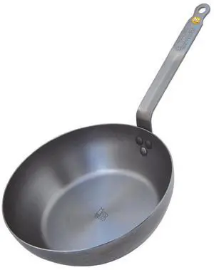 DeBuyer 5614-32 Mineral B Element Country Cheff Iron Pan, 12.4in Round, Silver-Grey