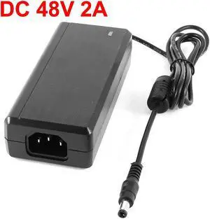 DiySecurityCameraWorld- 48V 2A AC-DC Switching Adapter Power Supply for PoE Switch or PoE injector